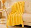 Knitted Throw Blanket - 3