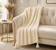 Knitted Throw Blanket - 4