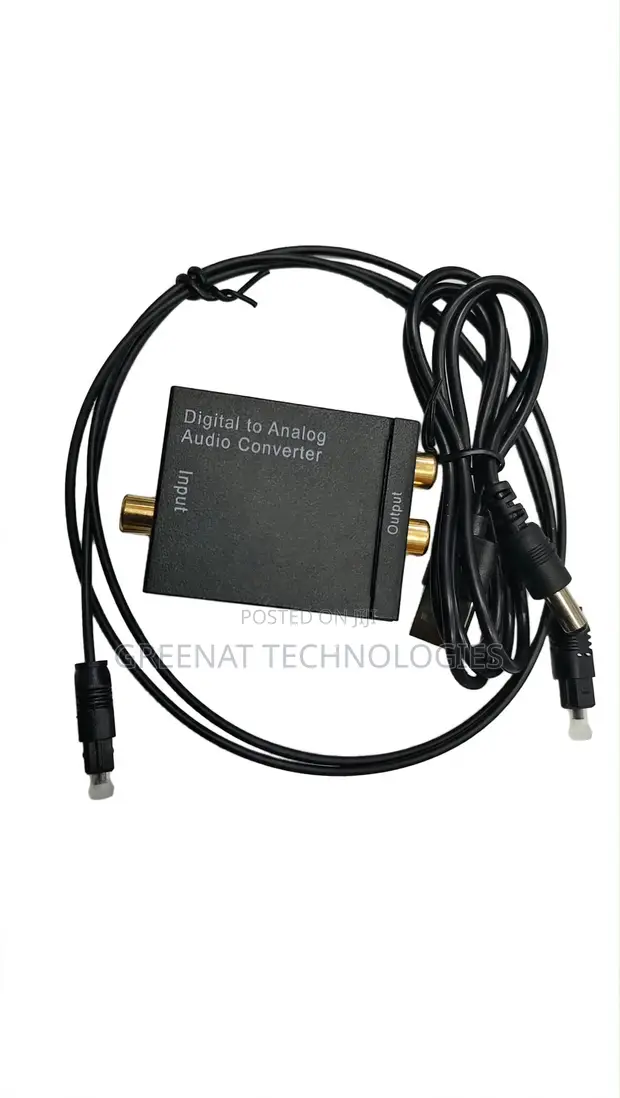 Digital to Analog Audio Converter Optical/Coaxial to RCA + 3.5mm - 1