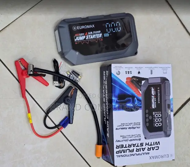 Euromax EMK3 12V Multifunctional Car Air Pump & Jump Starter 3000A - 1