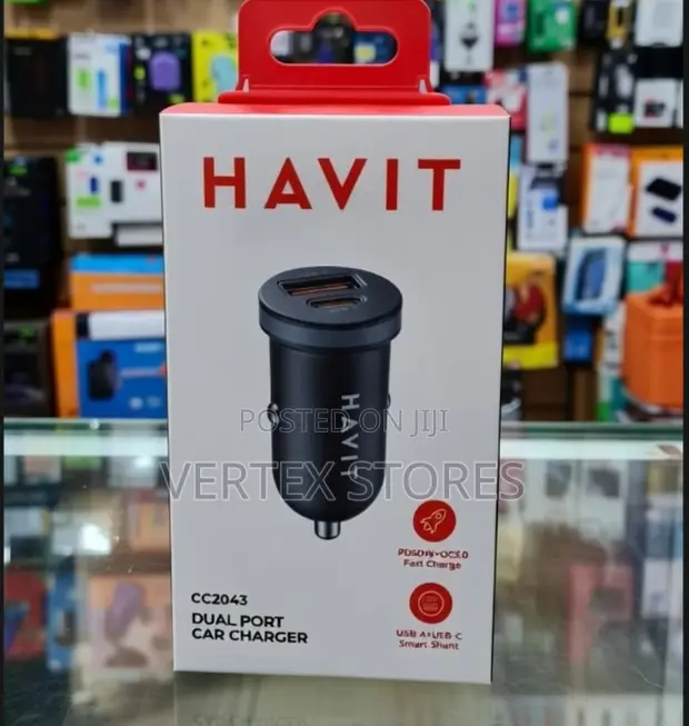 Havit Dual Port Car Charger CC2043 - 1