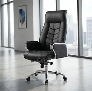 Leather Executive Office Chair - Black