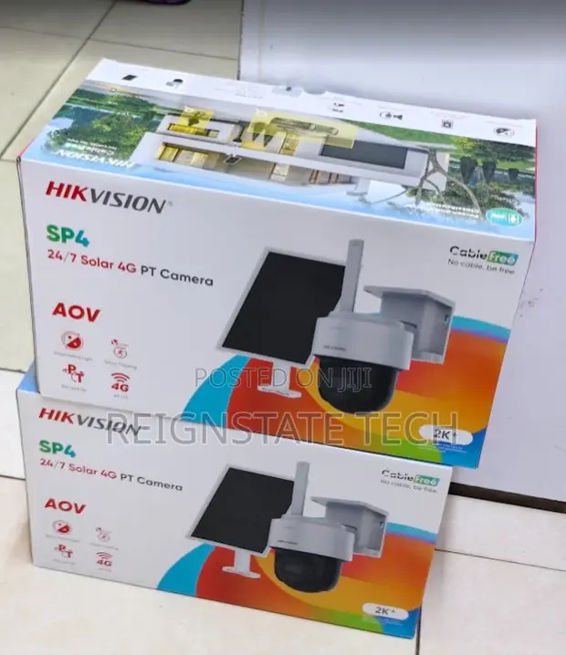 Hikvision SP4 2K Full HD Solar PTZ Simcard Camera - 1