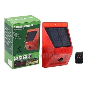 Solar Alarm Siren Outdoor Sound Light Remote Controlled