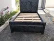 Gray 4x6 Hardwood Bed Frame - 2