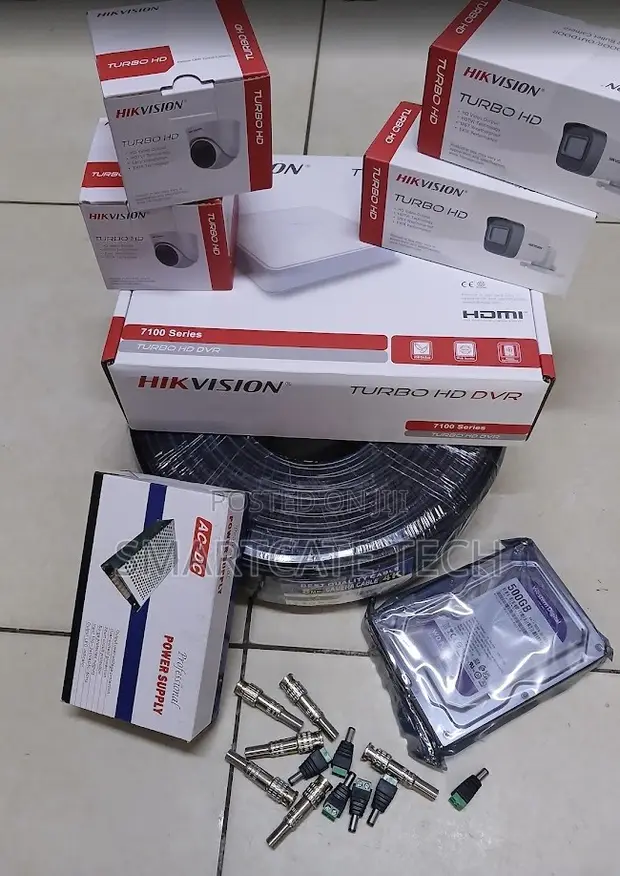 Hikvision 4 Channel 2MP HD CCTV Security System - 1