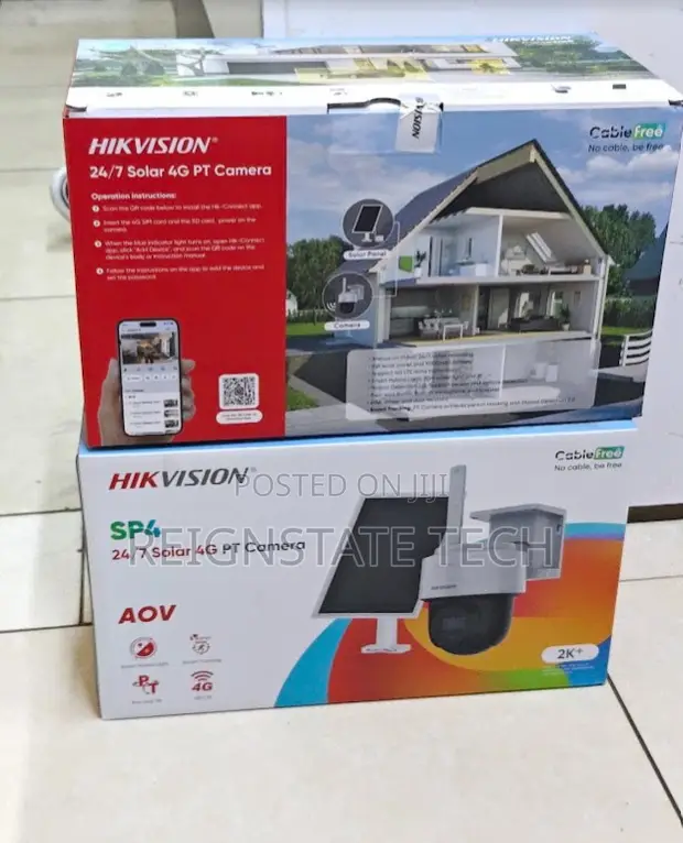 Hikvision 4MP PTZ 4G Solar Camera with Full Color Night Vision - 1