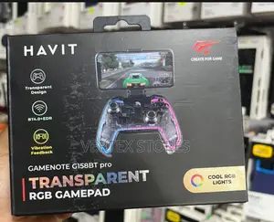 HAVIT Gamenote Pro Transparent RGB Gamepad G158bt