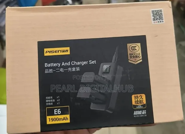 Pisen LP-E6X2 Battery na Dual Charger - 1