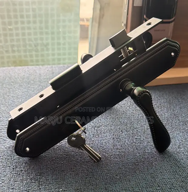 Premium Black Door Lock - 1