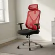 Executive Office Chair - Red Mesh Back - 3