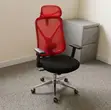 Executive Office Chair - Red Mesh Back - 4