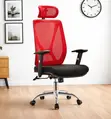 Executive Office Chair - Red Mesh Back - 5