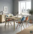 Armless Vintage Ergonomic Dining Chairs - 2