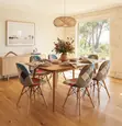 Armless Vintage Ergonomic Dining Chairs - 3