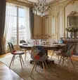 Armless Vintage Ergonomic Dining Chairs - 5