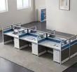 6-Way Office Workstation na Mobile Pedestals - 1