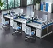 6-Way Office Workstation na Mobile Pedestals - 4