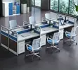 6-Way Office Workstation na Mobile Pedestals - 5