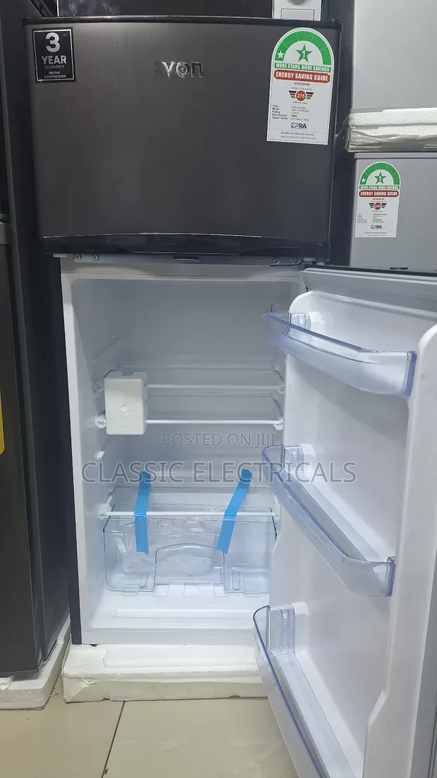 Von 125 Litre Double Door Fridge - 1