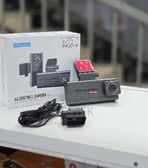 4G Sentinel Camera Dual Lens Dash Cam with OBD Power Cable