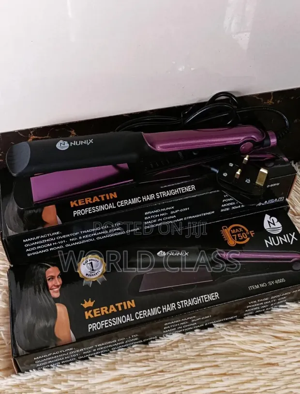 Nunix Keratin Professional Ceramic Hair Straightener - 1
