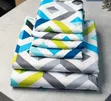 New 6Pc Cotton Bedsheet Set - 2 Sheets + 4 Pillow Cases - 1