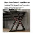 Firm Metal Based Computer Desk 1200mm - 3
