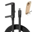 240W USB-C to USB-C Fast Charging Cable with Foldable Phone Stand - 1