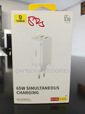 Baseus GaN3 Pro 65W 4-Port Desktop Charger - White