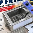 Commercial 10L Deep Fryer - Stainless Steel, Adjustable Temp - 1