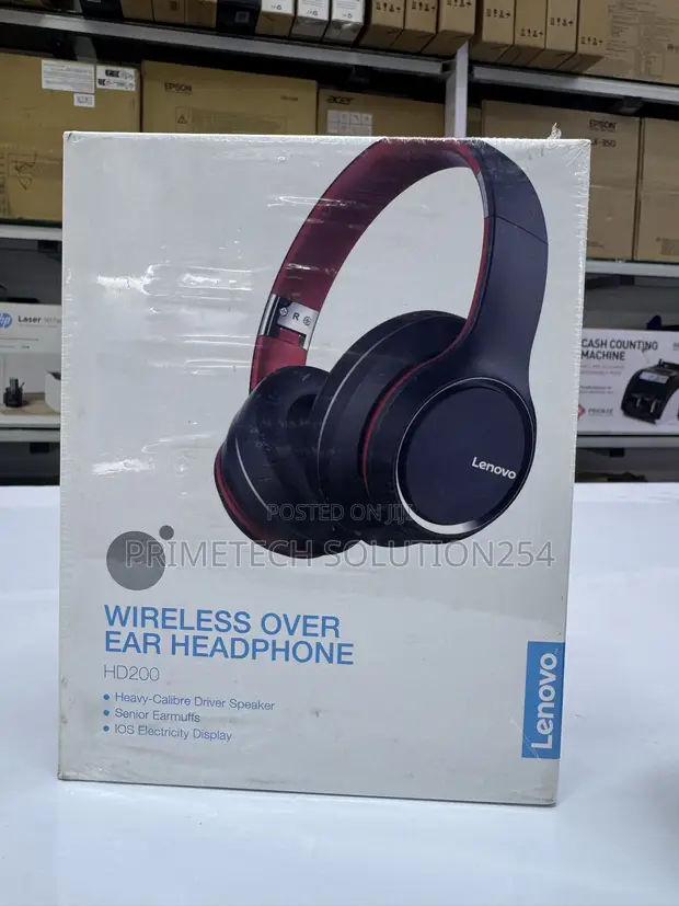 Lenovo HD200 Wireless Over-Ear Headphones - 1