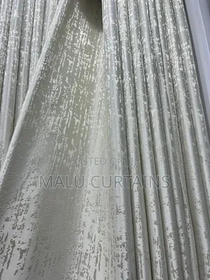 Cream Shimmer Curtains - 1300/M All Included