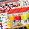 3-Tank Commercial Juicer Dispenser (16L x 3) - 1