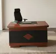 120cm Mahogany Office Desk with Drawers - 1