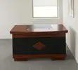 120cm Mahogany Office Desk with Drawers - 3