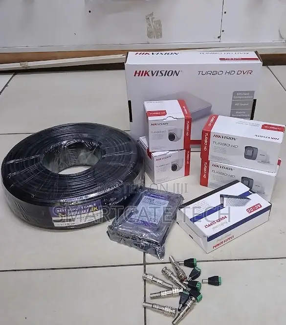 Hikvision 4CH 2MP CCTV Security System Kit - 1