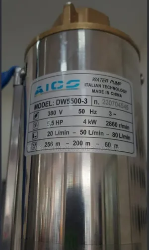 5.5HP Submersible Water Pump - 256m Head