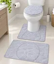 3pc Set Antislip Toilet Mats - 2