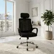 Adjustable Fabric Office Chair with Headrest - 3