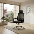 Adjustable Fabric Office Chair with Headrest - 5