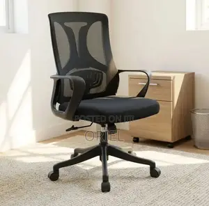 Mid-Back Mesh Staff Chair - Black