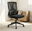 Mid-Back Mesh Staff Chair - Black - 1