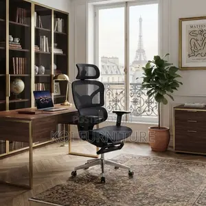 Executive High Orthopedic Office Chair with Footrest