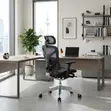 Executive High Orthopedic Office Chair with Footrest - 2