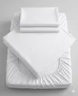 Plain Patterned Fitted Bedsheet Set - 3
