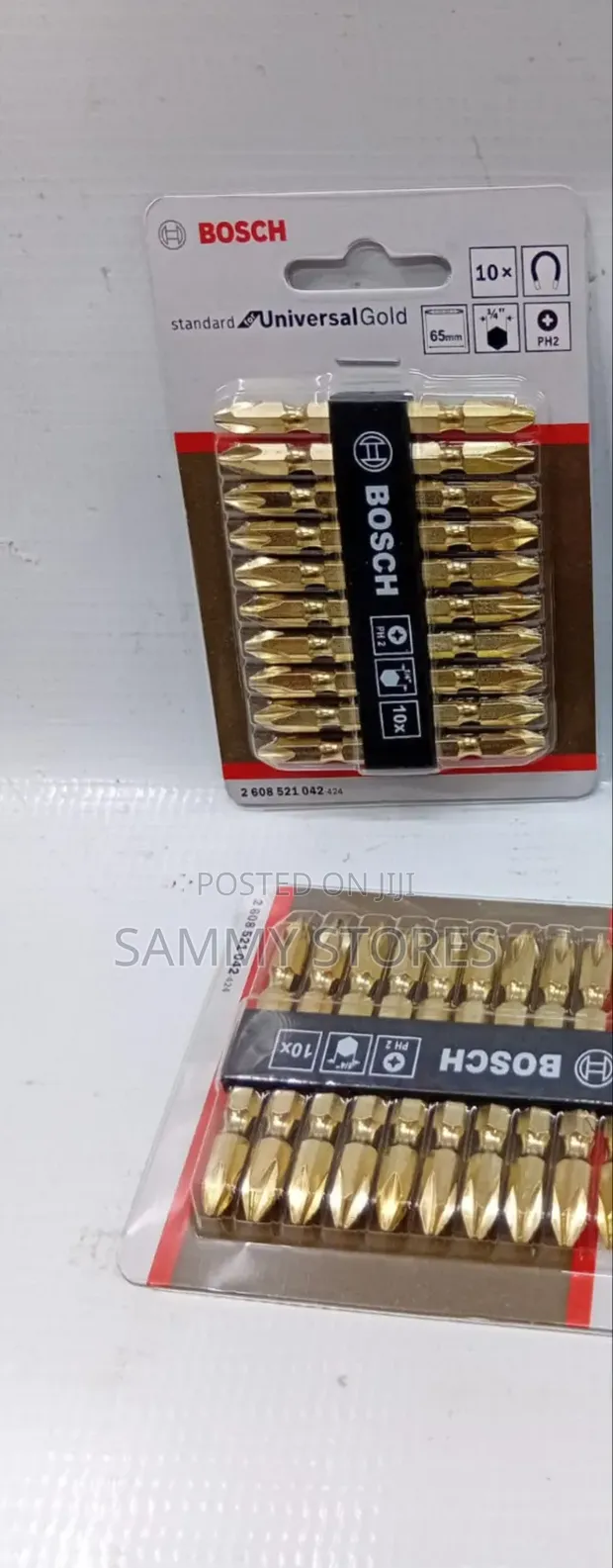 Bosch PH2 65mm Magnetic Screwdriver Bit Set - 1
