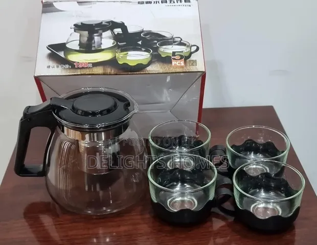 Borosilicate Glass 5-in-1 Tea Pot Set - 1