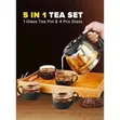 Borosilicate Glass 5-in-1 Tea Pot Set - 2