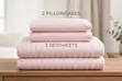 Plain Striped Bedsheet Set (6x7) - 1